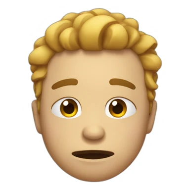 Very tired emogy sticker