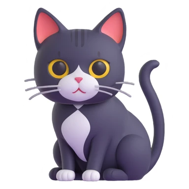 funny cat sticker