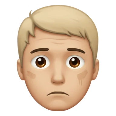 Sad sketchy man sticker