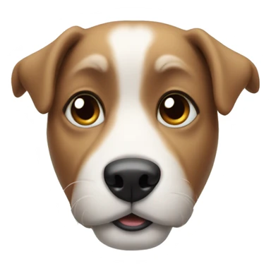 dog whit snow sticker