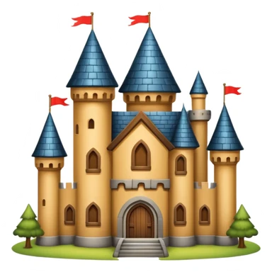 big wood castle house sticker