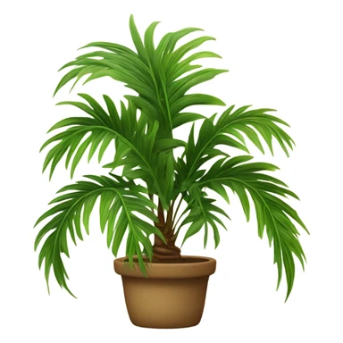a palm plant in a pot sticker
