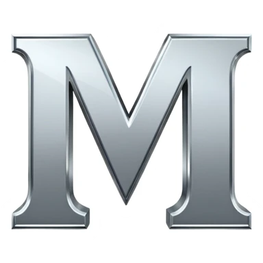 the letters M + v  sticker