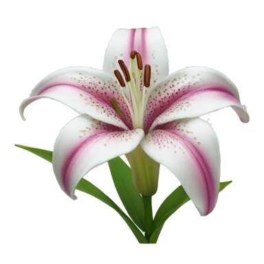 oriental lily  sticker