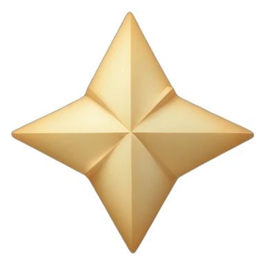 Rotated four point star sticker