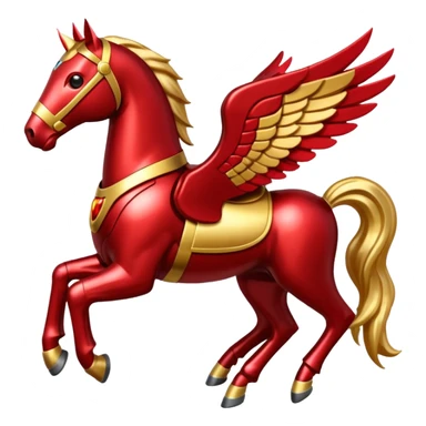 Pegasus horse with Ironman armor  sticker