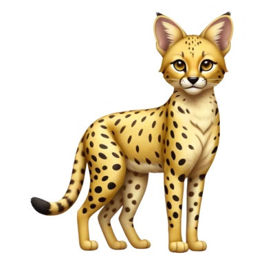 Serval-Ocelot-Cheetah-hybrid, full body sticker