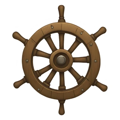 pirate boat wheel sticker
