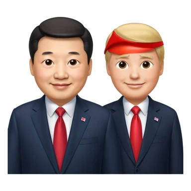 Xi Jinping & Donald Trump sticker