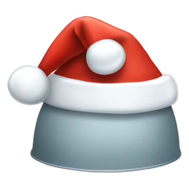igloo xmas santa hat sticker