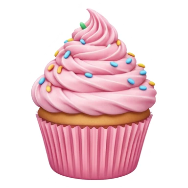 Pastel Pink Cupcake sticker