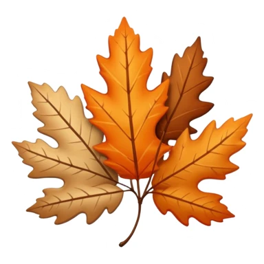 A kawai sticker autumn leaves around it, cozy fall colors (orange, brown, beige), playful and modern style, glossy finish, minimalistic but expressive, symbolizing a Fall Reading Challenge. sticker