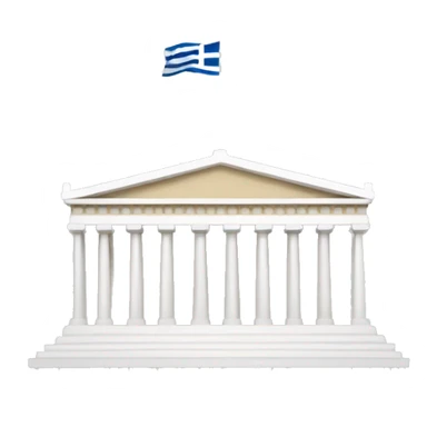 Greek parliament building sticker