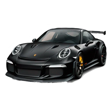 Fully All black Porsche gt3 rs sticker
