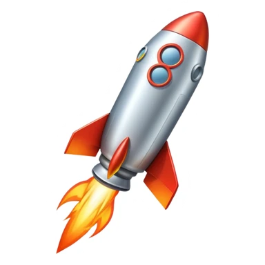 A rocket emoji fused with a megaphone (symbolizing hype and speed). sticker