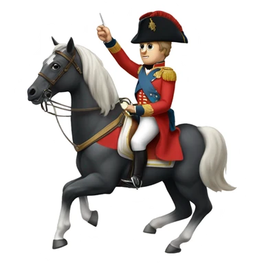 Napoleon on a horse  sticker