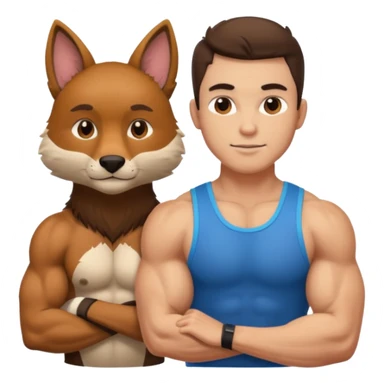 athlete animal sticker