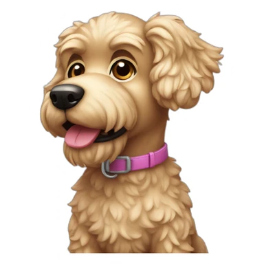 caniche toy perro que se llama pool sticker