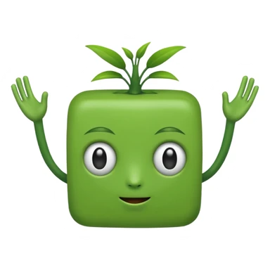 haceme un sprunki con cuerpo cuadrado  fino sticker