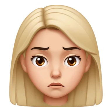 Girl annoyed sticker