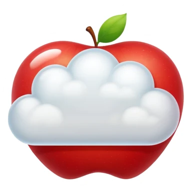 apple cloud message bubble sticker