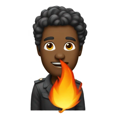 Un homme qui crache du feu sticker