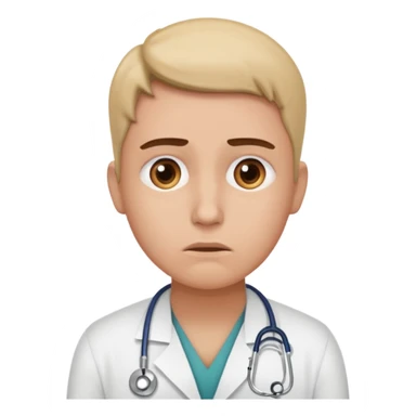 They need some concern on their face; they need to be considering one of two medical options. Can you draw these as people and not as doctors!!!! sticker