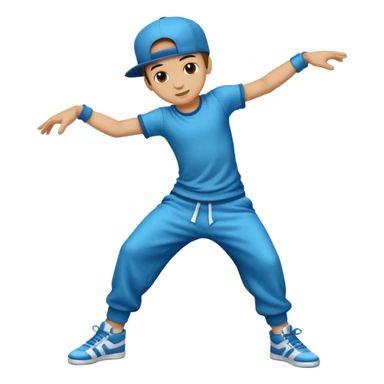 street dancer boy sticker