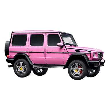 Pink Mercedes g wagon sticker