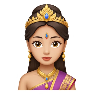 Gorgeous eyes wearing thai traditional dress sticker