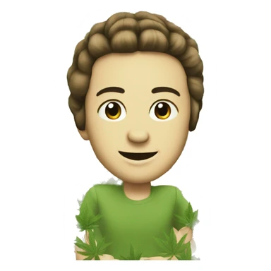 Retro 60s advert 420 leaves hemp leaves sticker