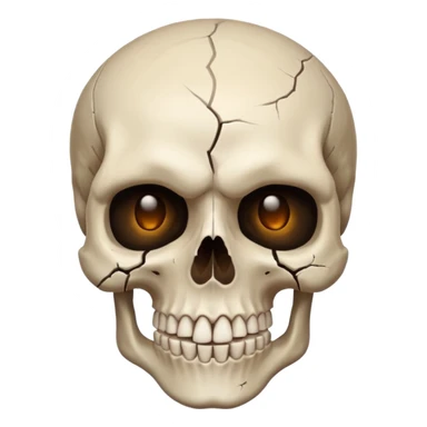 Faz uma caveira com o rosto do it sticker