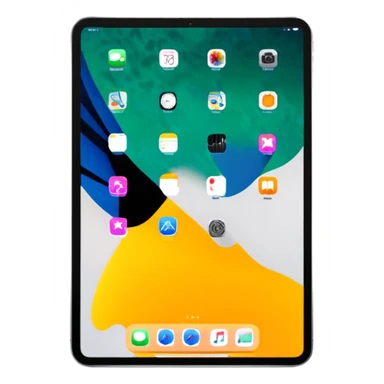 iPad Pro 11-inch facing forward minimal background sticker