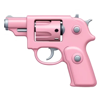pastel pink toy pistol sticker
