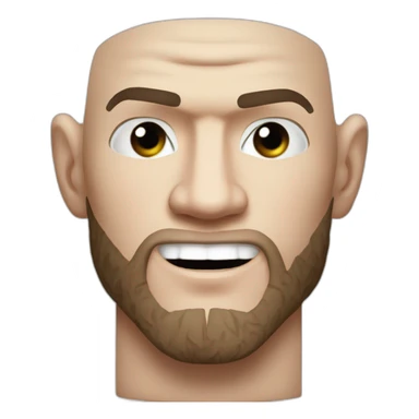 Khabib Nurmagomedov qui tape Conor McGregor sticker