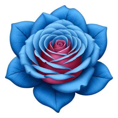 Rose bleu sticker