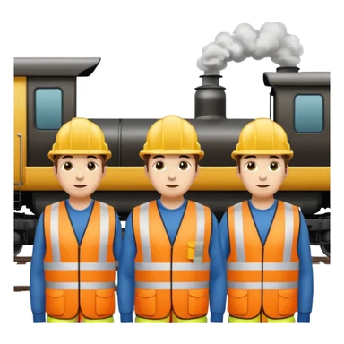 group of railway engineers sticker