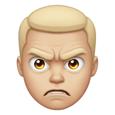 angry ang sad face  sticker