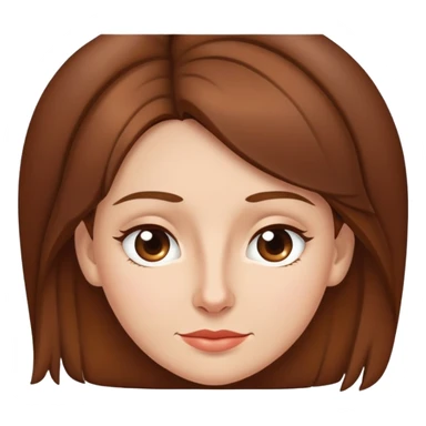 Beautiful brown haired Slightly snub-nosed 35 years woman sticker