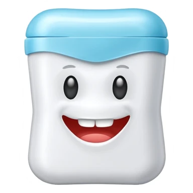 dental floss plastic sticker