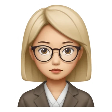 i need an image of a japanese woman analyst sticker