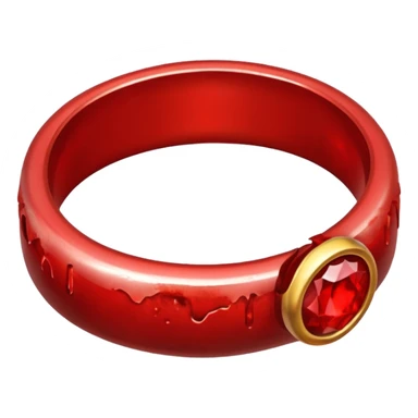 2 bloody wedding ring sticker