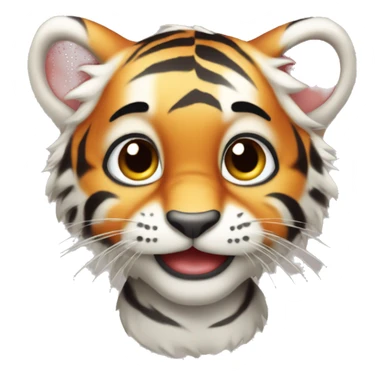 Cute baby tiger  sticker