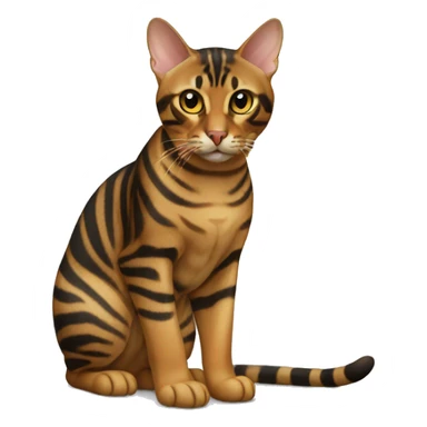 Toyger Cat Breed Full Body sticker