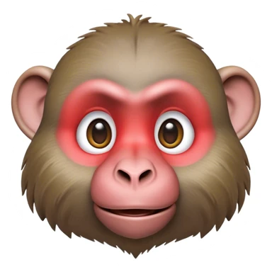 Cinematic Realistic Cute Baboon Portrait Emoji, Head tilted playfully and inquisitively, featuring a compact, sturdy build with a distinctly textured, expressive face characterized by bright, curious eyes and a subtly softened snout, rendered with realistic earthy detail and natural highlights, high shine, affectionate and spirited, styled with a touch of jungle whimsy, soft glowing outline, capturing the essence of a mischievous yet endearing baboon that appears ready to leap playfully out of the screen! sticker