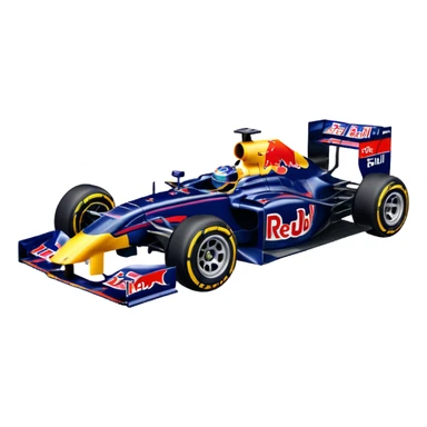 a 2010 Red Bull Formula 1 car sticker