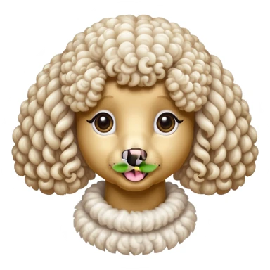 Poodle Rosa sticker