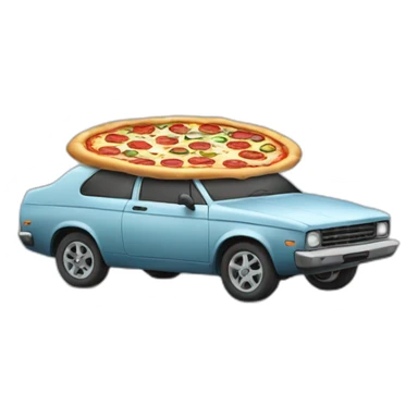 Pizza car sticker