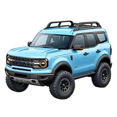 Ford bronco sport baby blue sticker