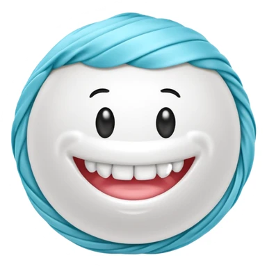 A ball of dental floss  sticker